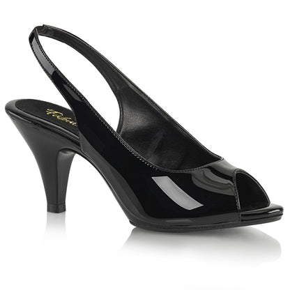 Belle-368 Fabulicious 3 inch Heel Black Brevet Sexy Pantofi