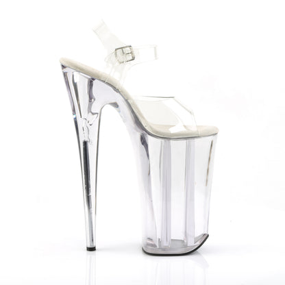 BEYOND-008 Sexy 10" Heel Clear Pole Dancing Platforms-Pleaser- Sexy Shoes Fetish Heels