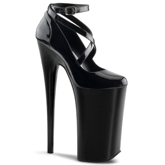 BEYOND-087 Sexy 10" Heel Black Pole Dancing Platforms-Pleaser- Sexy Shoes