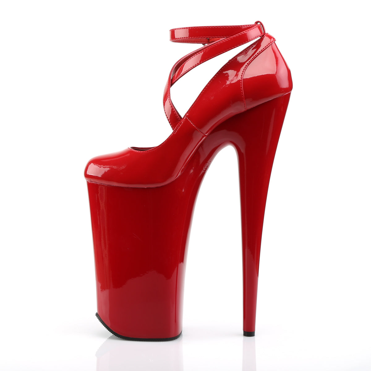 BEYOND-087 Pleasers Sexy 10" Heel Red Pole Dancing Platforms-Pleaser- Sexy Shoes Pole Dance Heels