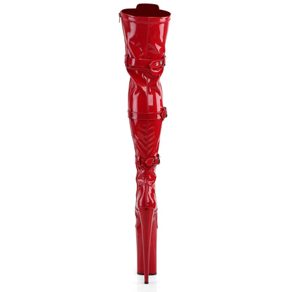 BEYOND-3028 Pleasers Sexy 10" Heel Red Pole Dancing Platform-Pleaser- Sexy Shoes Fetish Footwear