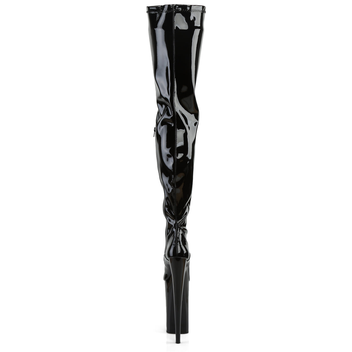 BEYOND-4000 Sexy 10" Heel Black Patent Strippers Boots-Pleaser- Sexy Shoes Fetish Footwear