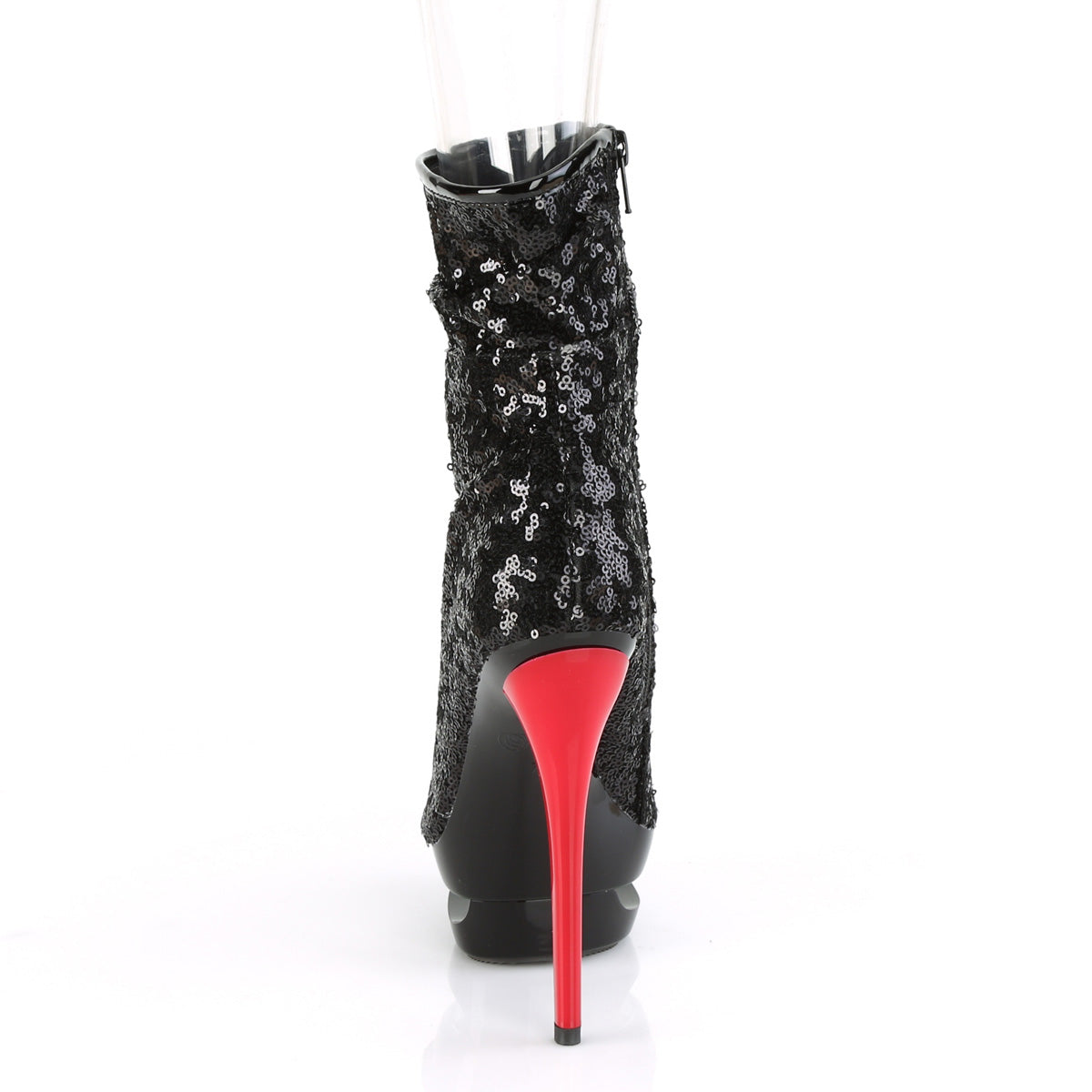 BLONDIE-R-1008 Sexy 6 Inch Black Sequins Pole Dancer Shoes-Pleaser- Sexy Shoes Fetish Footwear