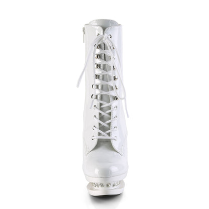 BLONDIE-R-1020 Sexy 6 Inch White Patent Pole Dancer Platform-Pleaser- Sexy Shoes Alternative Footwear