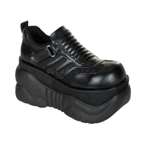 Demoniacult BOX05 Black Pu Sexy Shoes Discontinued Sale Stock