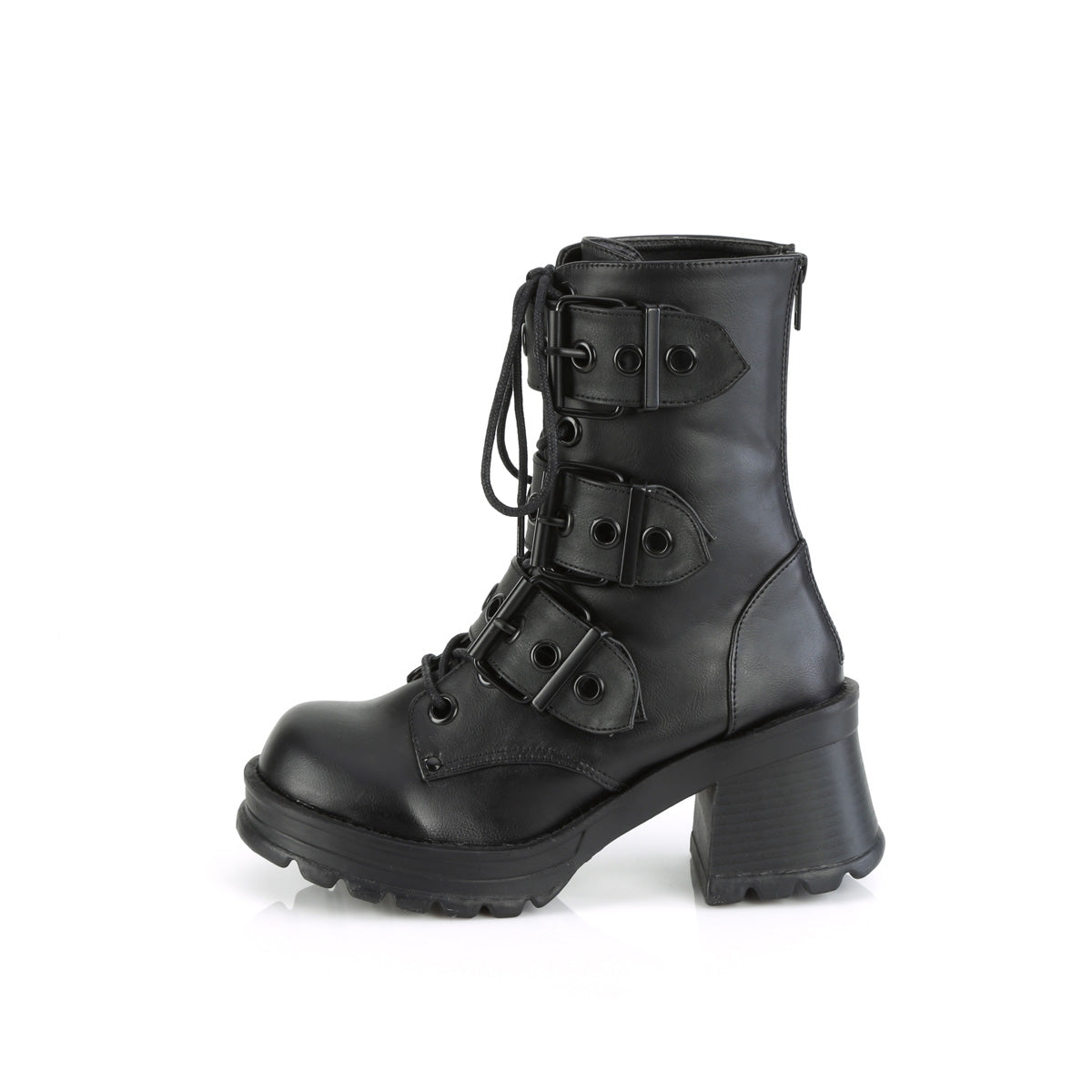 BRATTY-118 Demoniacult Alternative Footwear Women's Chunky Ankle Boots