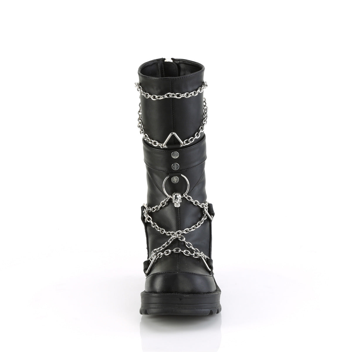 bratty 120 demonia footwear womens knee highs black