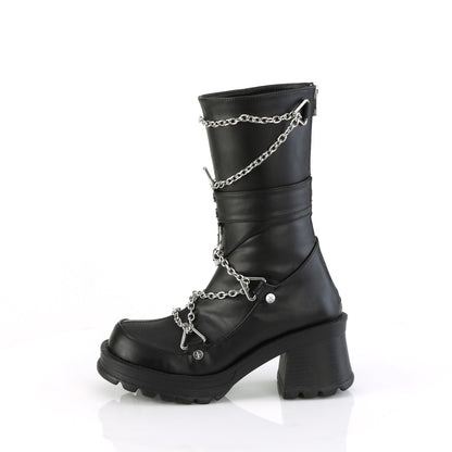 BRATTY-120 Demoniacult Alternative Footwear Black Women's Knee Highs Boots