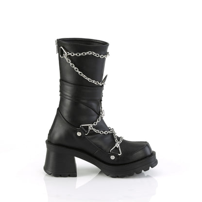 BRATTY-120 Demoniacult Alternative Footwear Black Women's Knee Highs Boots