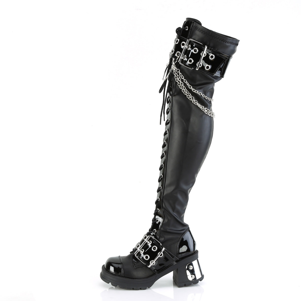 BRATTY-304 Demoniacult Alternative Footwear Women's Over-the-Knee Boots