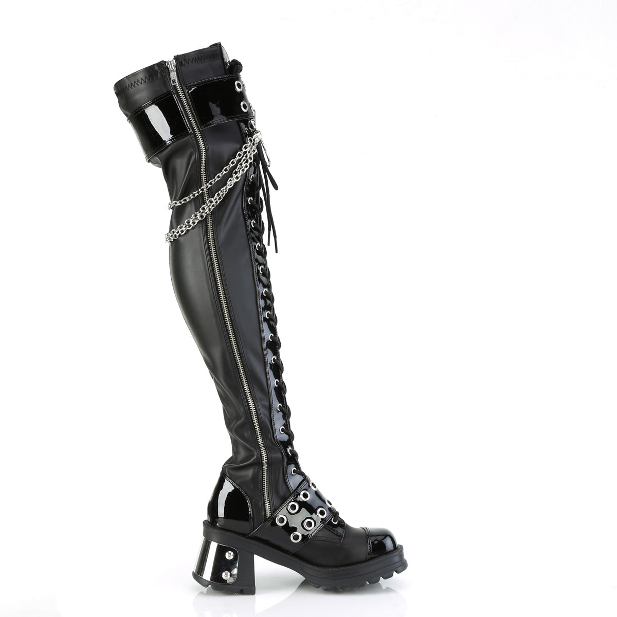 BRATTY-304 Demoniacult Alternative Footwear Women's Over-the-Knee Boots