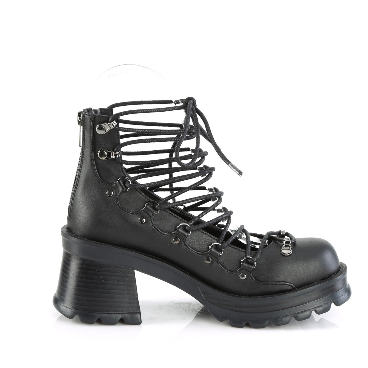 BRATTY-32 Demoniacult Alternative Footwear Lace Up Women's Platforms Shoes