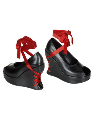 Demoniacult BRA03 Black Pu Sexy Shoes Discontinued Sale Stock