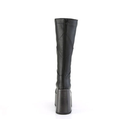CAMEL-280 Demoniacult Alternative Footwear Women's Black Knee High Boots