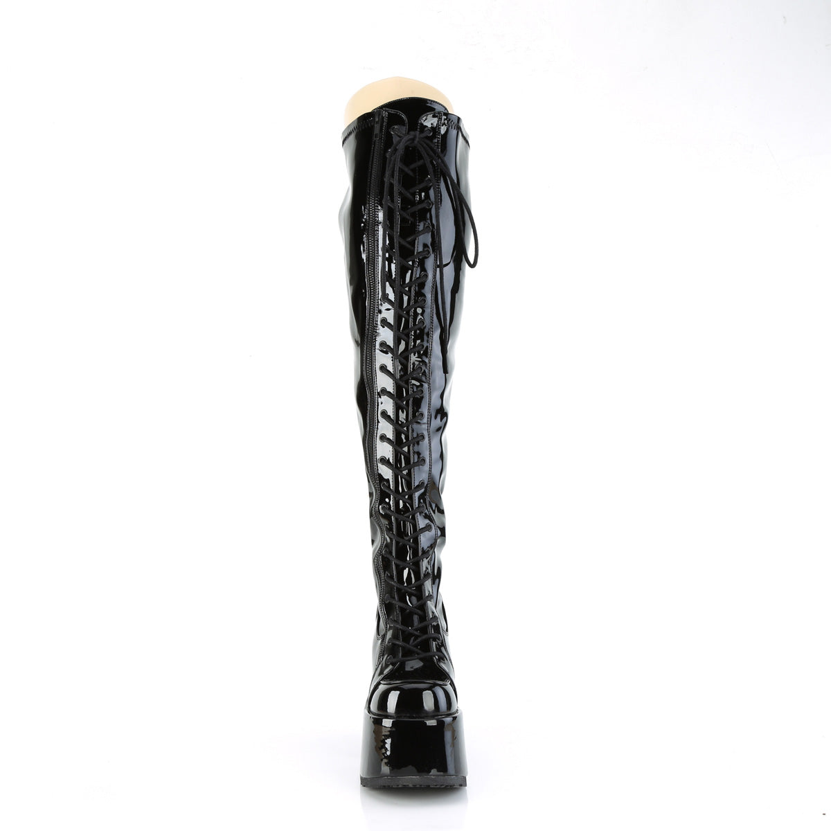 camel 300wc demonia footwear womens over the knee boots black