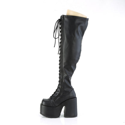 CAMEL-300WC Demoniacult Alternative Footwear Women's Over-the-Knee Boots