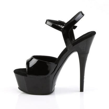 CAPTIVA-609 Sexy 6" Heel Black Patent Pole Dancing Platforms-Pleaser- Sexy Shoes Pole Dance Heels