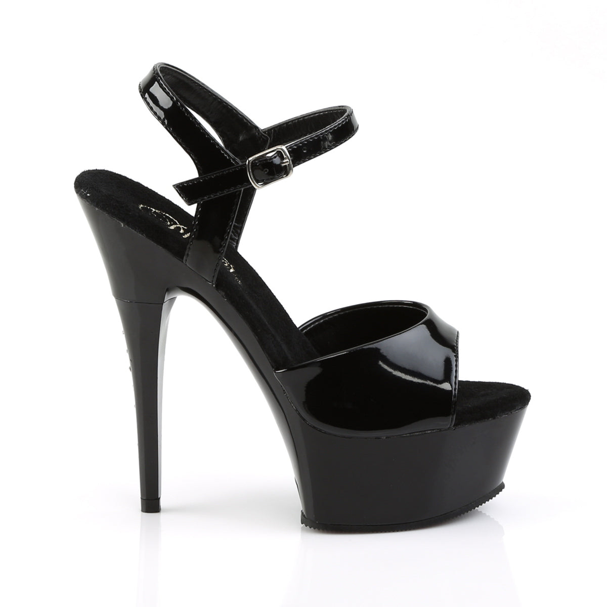 CAPTIVA-609 Sexy 6" Heel Black Patent Pole Dancing Platforms-Pleaser- Sexy Shoes Fetish Heels