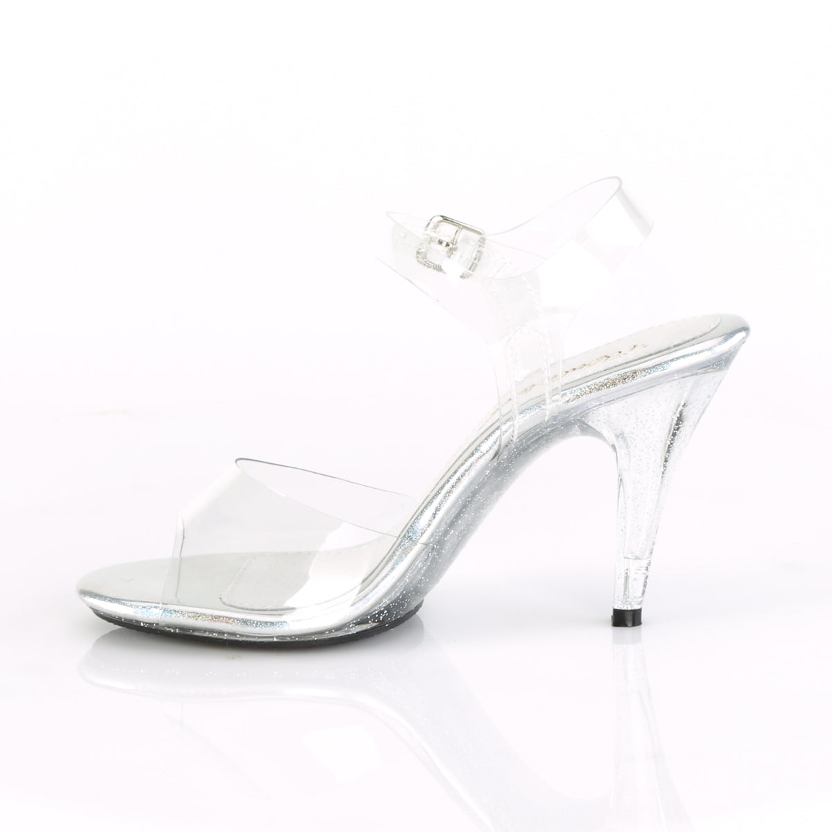 CARESS-408MG Fabulicious Posing Comp 4" Heel Clear Sexy Shoe-Fabulicious- Sexy Shoes Pole Dance Heels