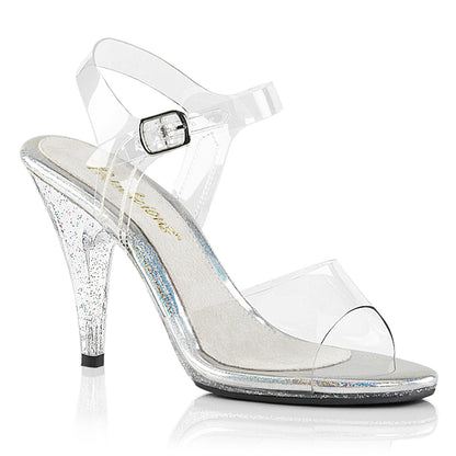 CARESS-408MG Fabulicious Posing Comp 4" Heel Clear Glitter Sexy Shoe