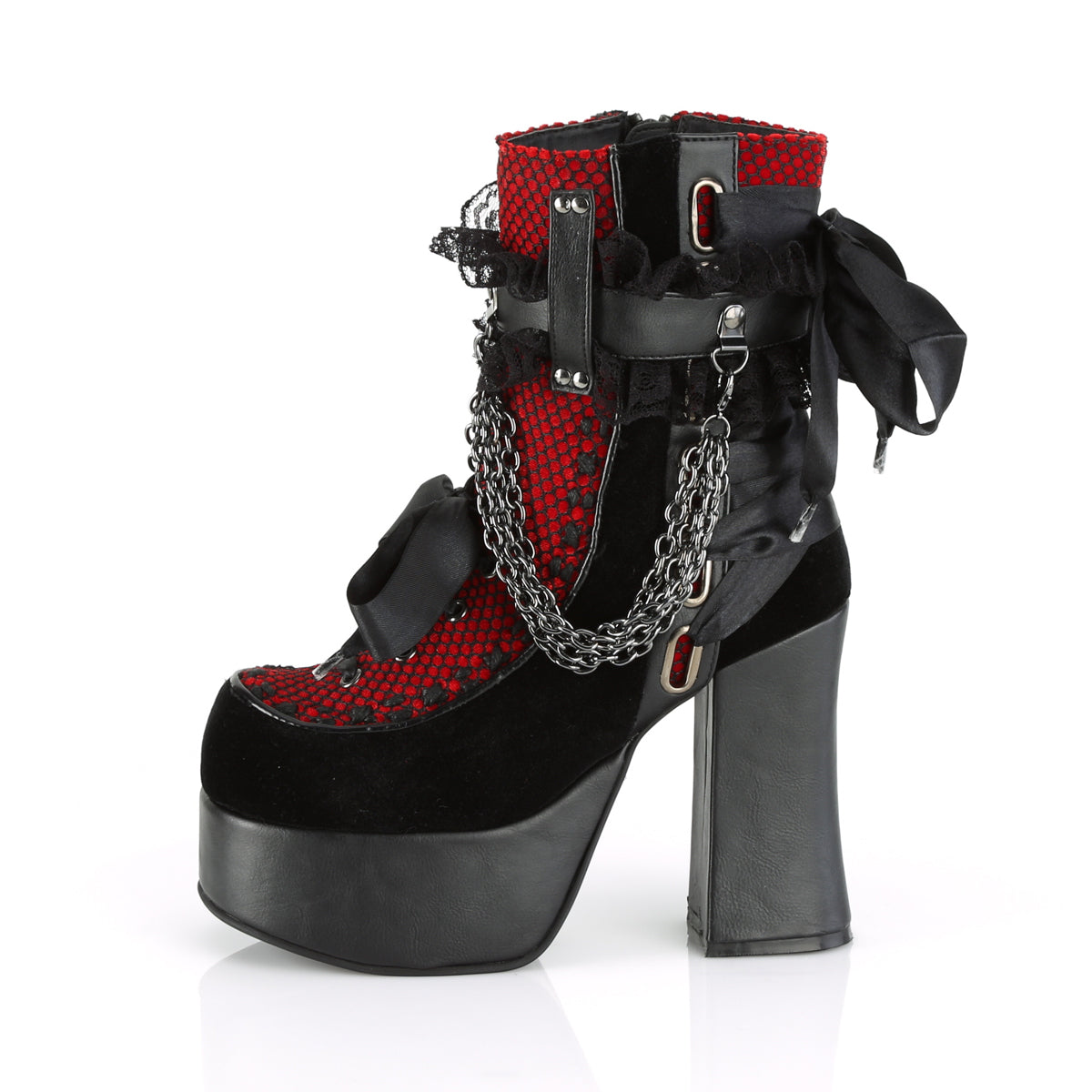 charade 206 demonia footwear womens knee highs