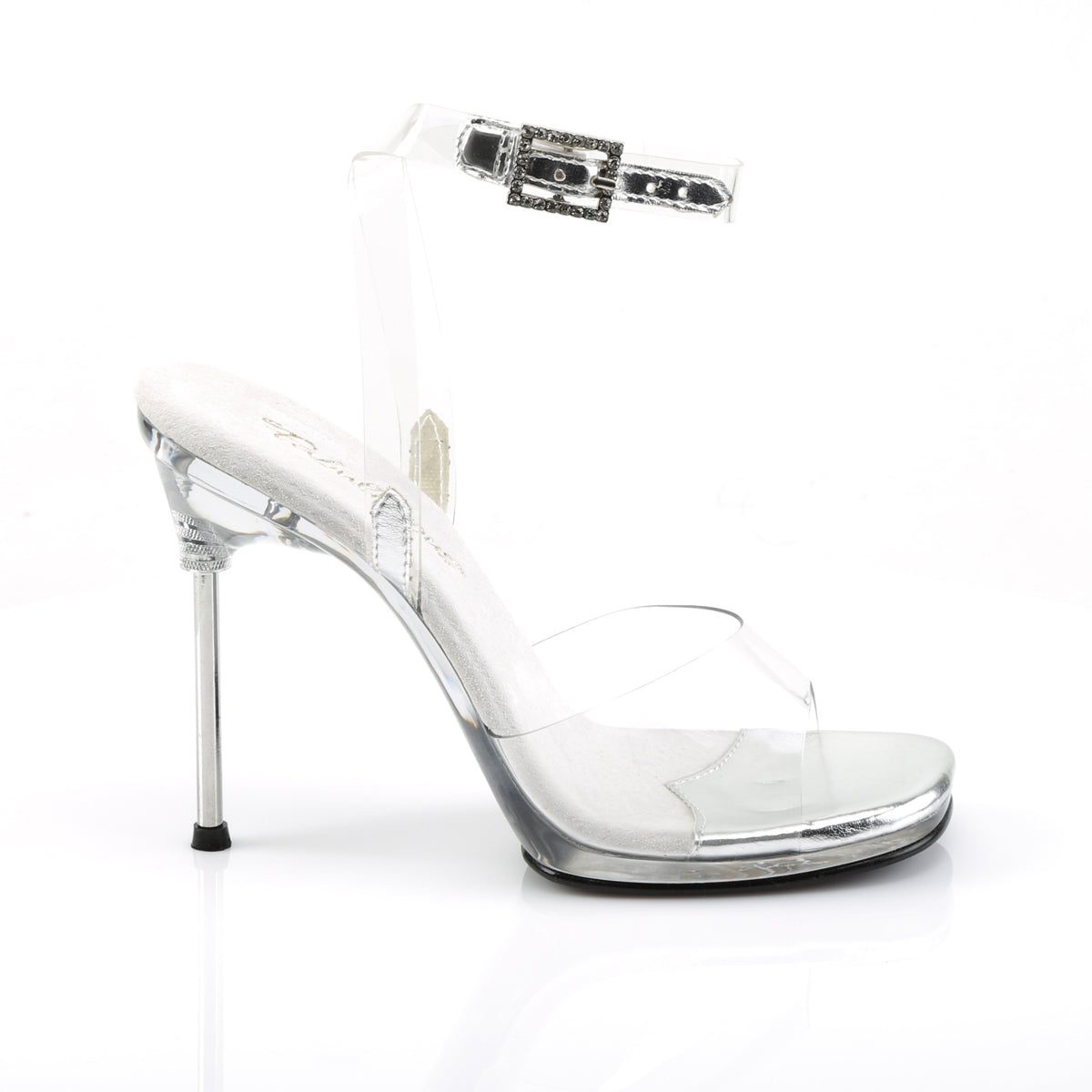 CHIC-06 Fabulicious 4.5 Inch Heel Clear Posing Shoes-Fabulicious- Sexy Shoes Fetish Heels