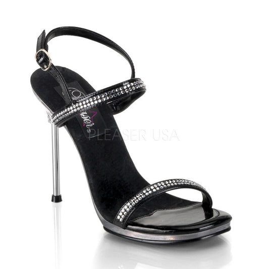 Pleaser CHIC17 Black/Clear Sexy Shoes Discontinued Sale Stock