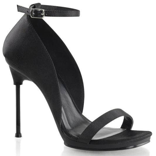CHIC-35 Fabulicious 4.5 Inch Heel Black Satin Sexy Shoes-Fabulicious- Sexy Shoes