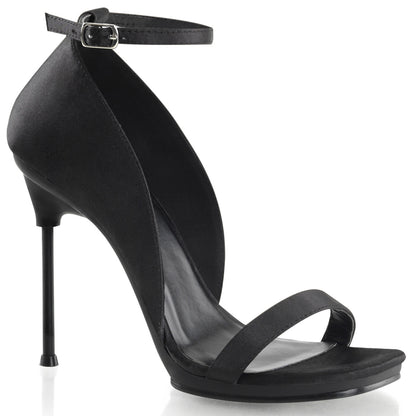 Chic-35 Fabulicious de 4.5 pulgadas Heel Satin Black Satin Sexy Shoes