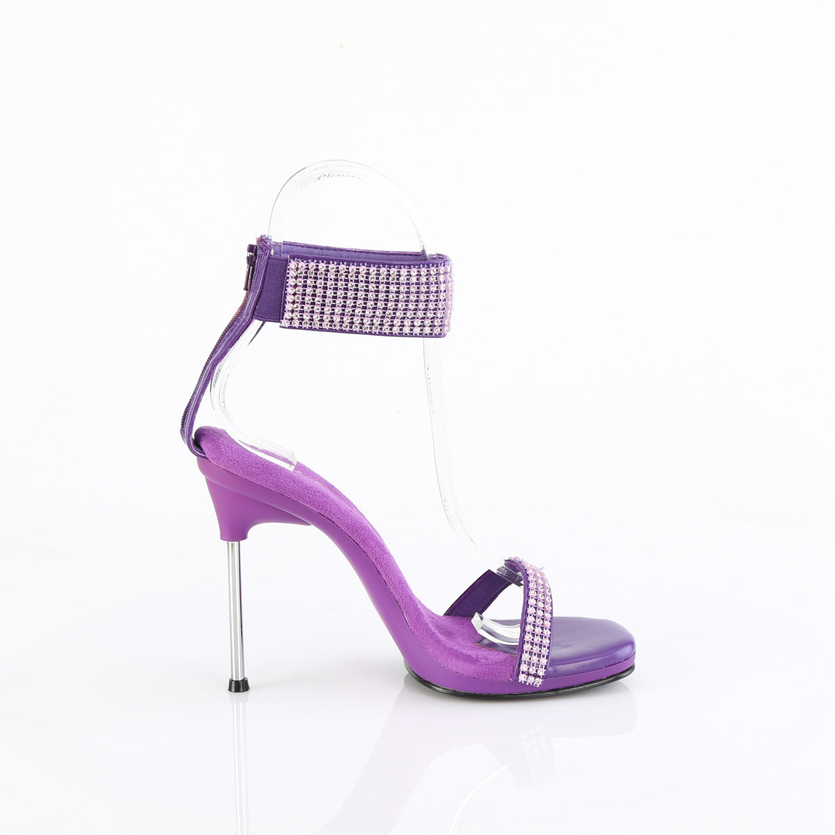 CHIC-40 Fabulicious Sexy Purple Bling Rhinestone Shoes