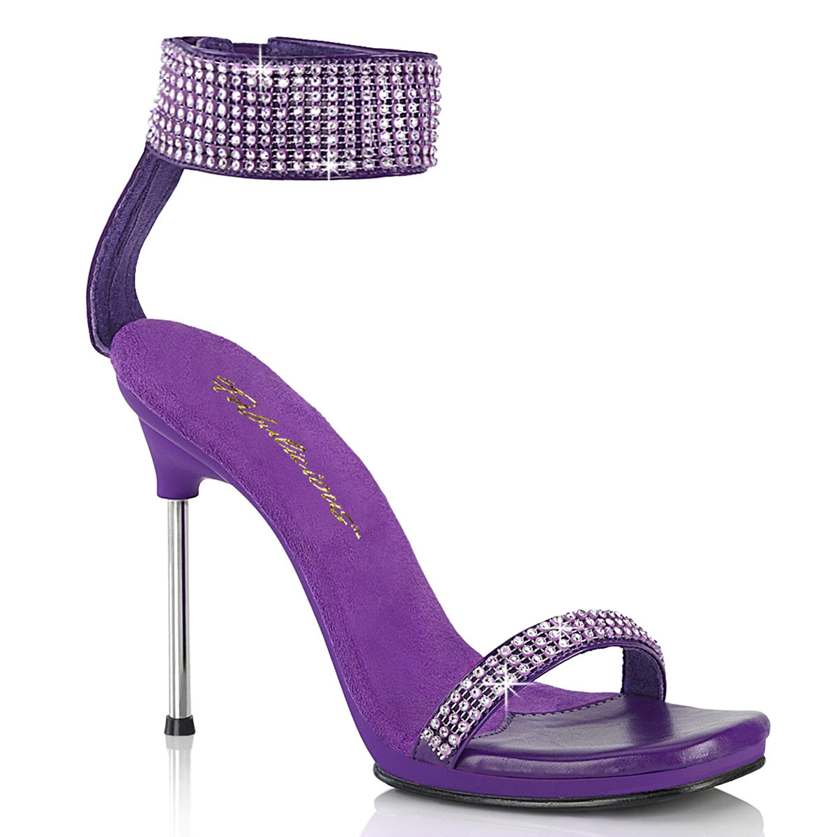 CHIC-40 Fabulicious Sexy Purple Bling Rhinestone Shoes