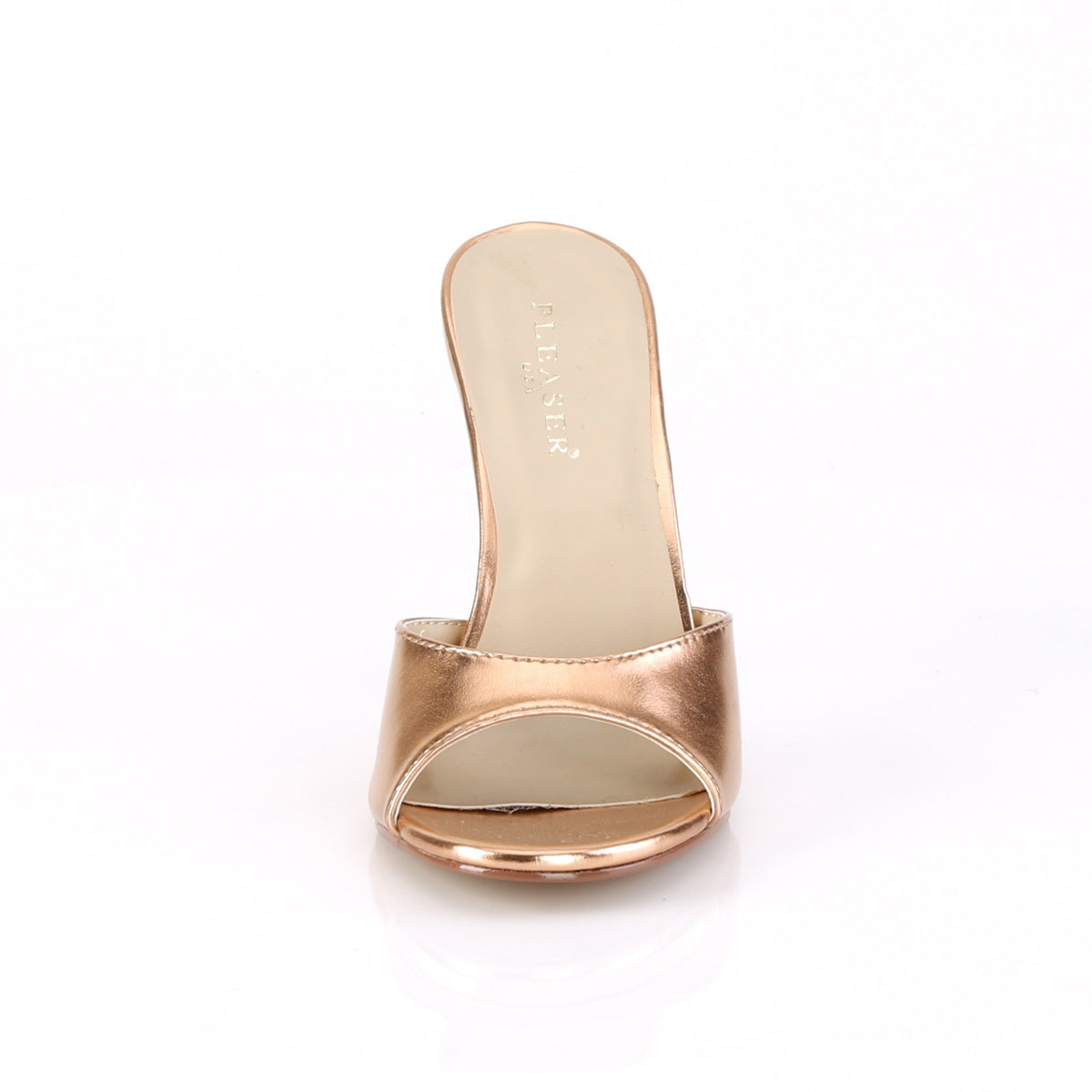 CLASSIQUE-01 4" Heel Rose Gold Metallic Fetish Footwear-Pleaser- Sexy Shoes Alternative Footwear