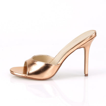 CLASSIQUE-01 4" Heel Rose Gold Metallic Fetish Footwear-Pleaser- Sexy Shoes Pole Dance Heels