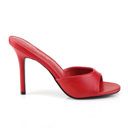 CLASSIQUE-01 Pleaser 4 Inch Heel Red Kid Pu Fetish Footwear-Pleaser- Sexy Shoes Fetish Heels