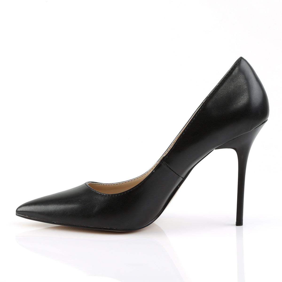 CLASSIQUE-20 Pleaser 4 Inch Heel Black Kid Fetish Footwear-Pleaser- Sexy Shoes Pole Dance Heels