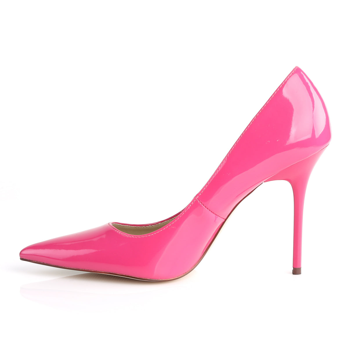 CLASSIQUE-20 Pleaser 4" Heel Hot Pink Patent Fetish Footwear-Pleaser- Sexy Shoes Pole Dance Heels