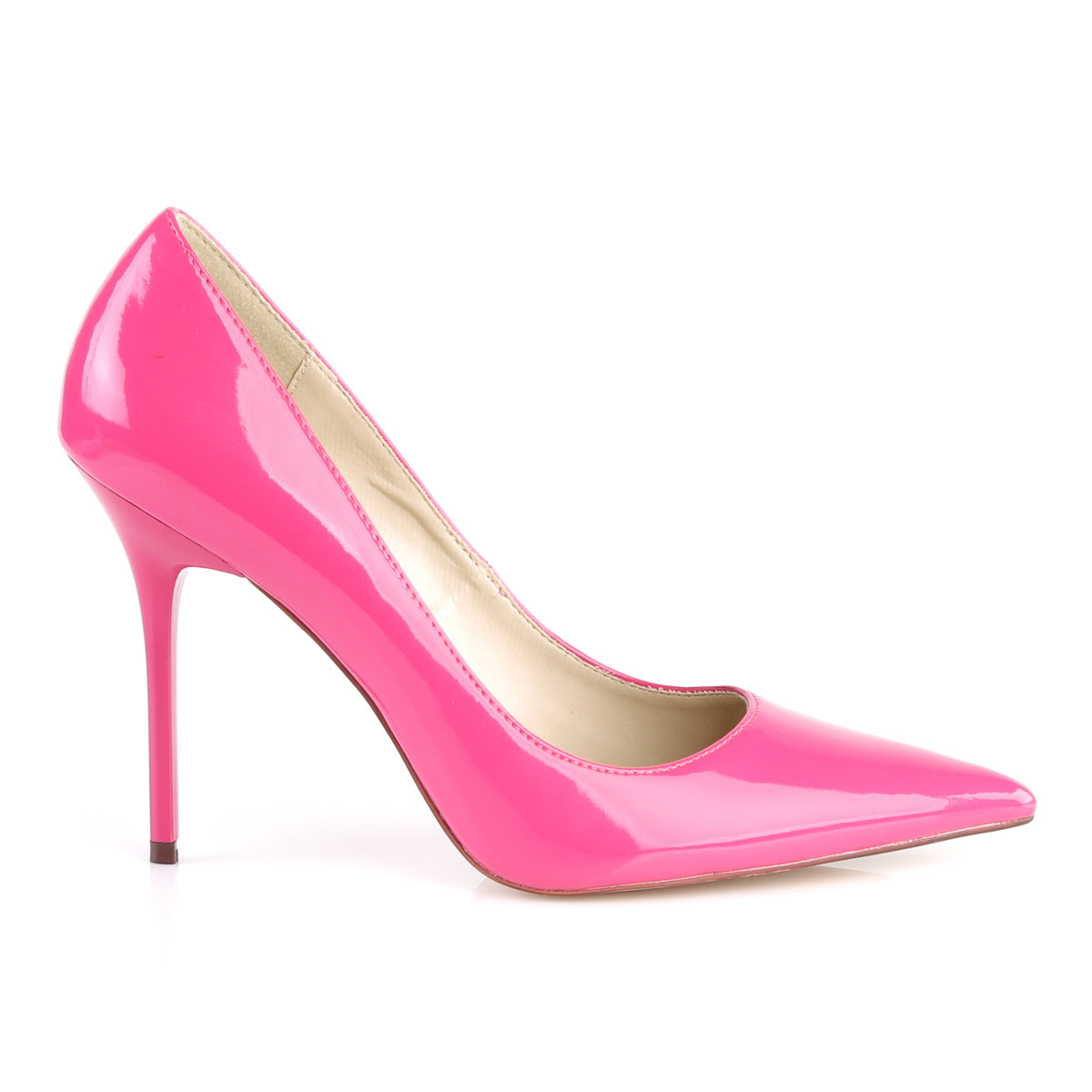 CLASSIQUE-20 Pleaser 4" Heel Hot Pink Patent Fetish Footwear-Pleaser- Sexy Shoes Fetish Heels