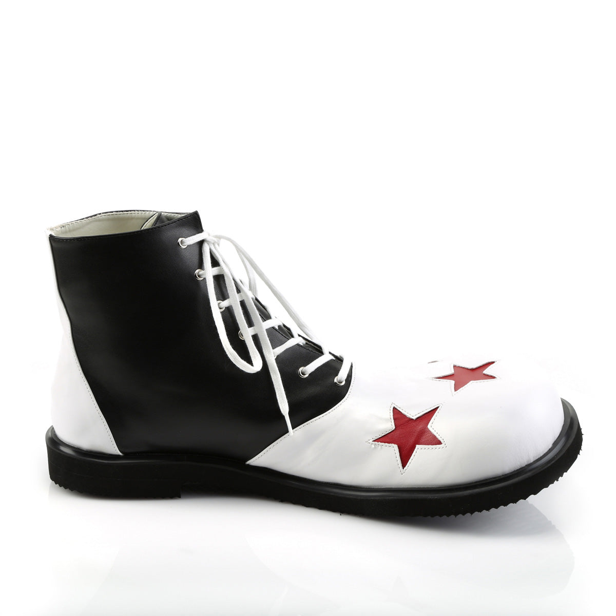 Clown-02 Funtasma Blk-Wht PU Zapatos