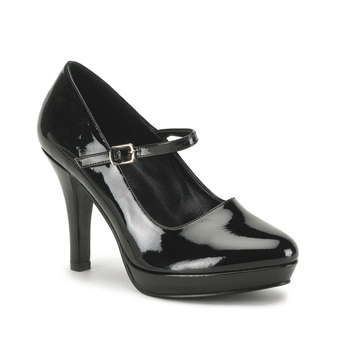 CONTESSA-50X Pleasers Funtasma 4 Inch Black Wide Width Sissy Shoes