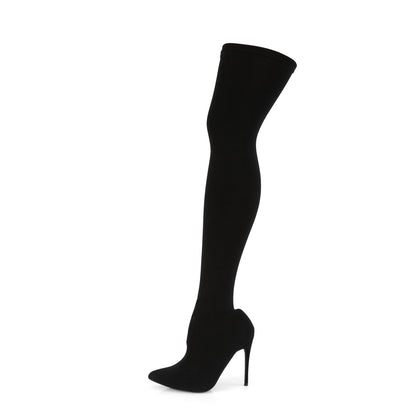 COURTLY-3005 Pleaser 5 Inch Heel Black Nylon Fetish Footwear-Pleaser- Sexy Shoes Pole Dance Heels