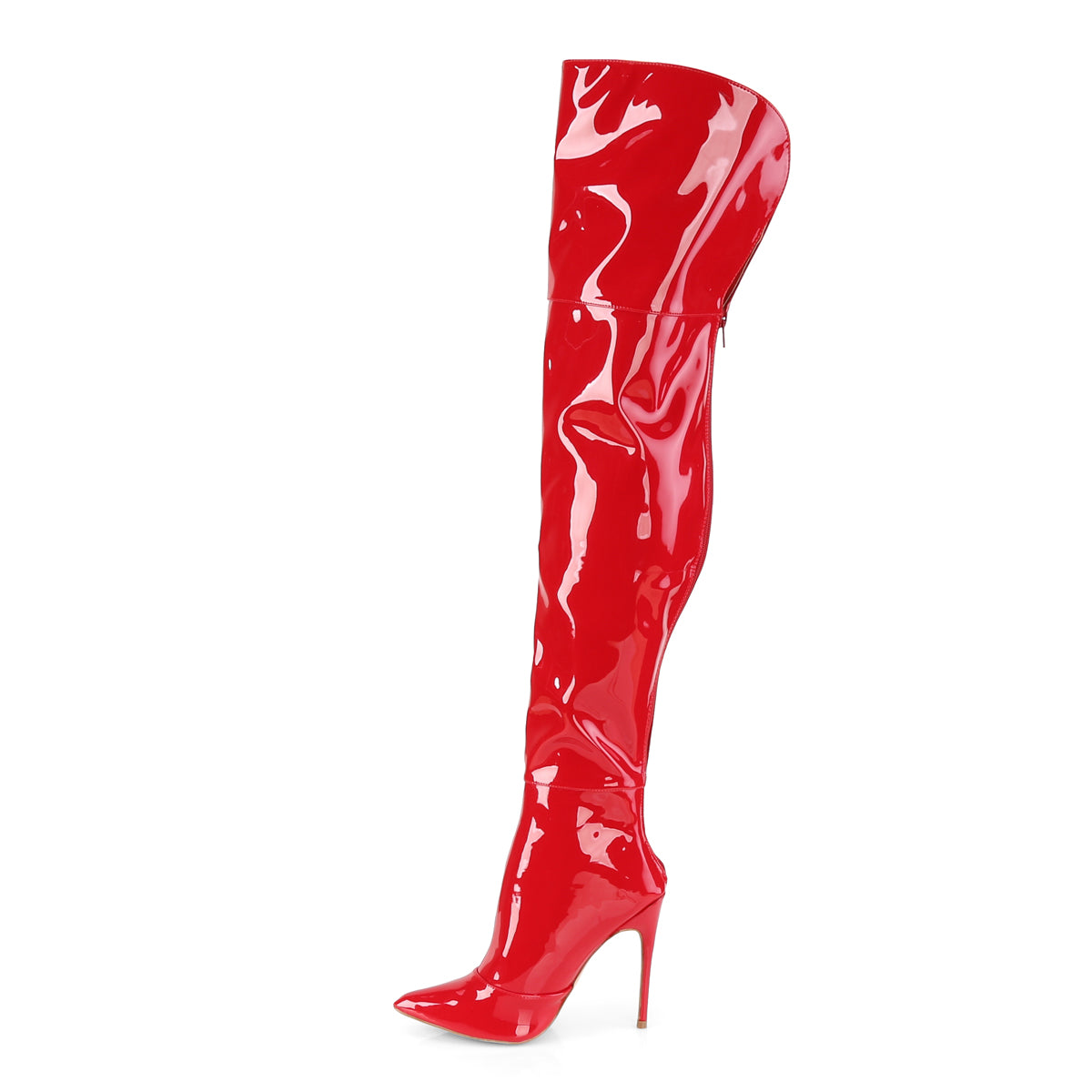 COURTLY-3012 Pleaser 5 Inch Heel Red Fetish Footwear-Pleaser- Sexy Shoes Pole Dance Heels