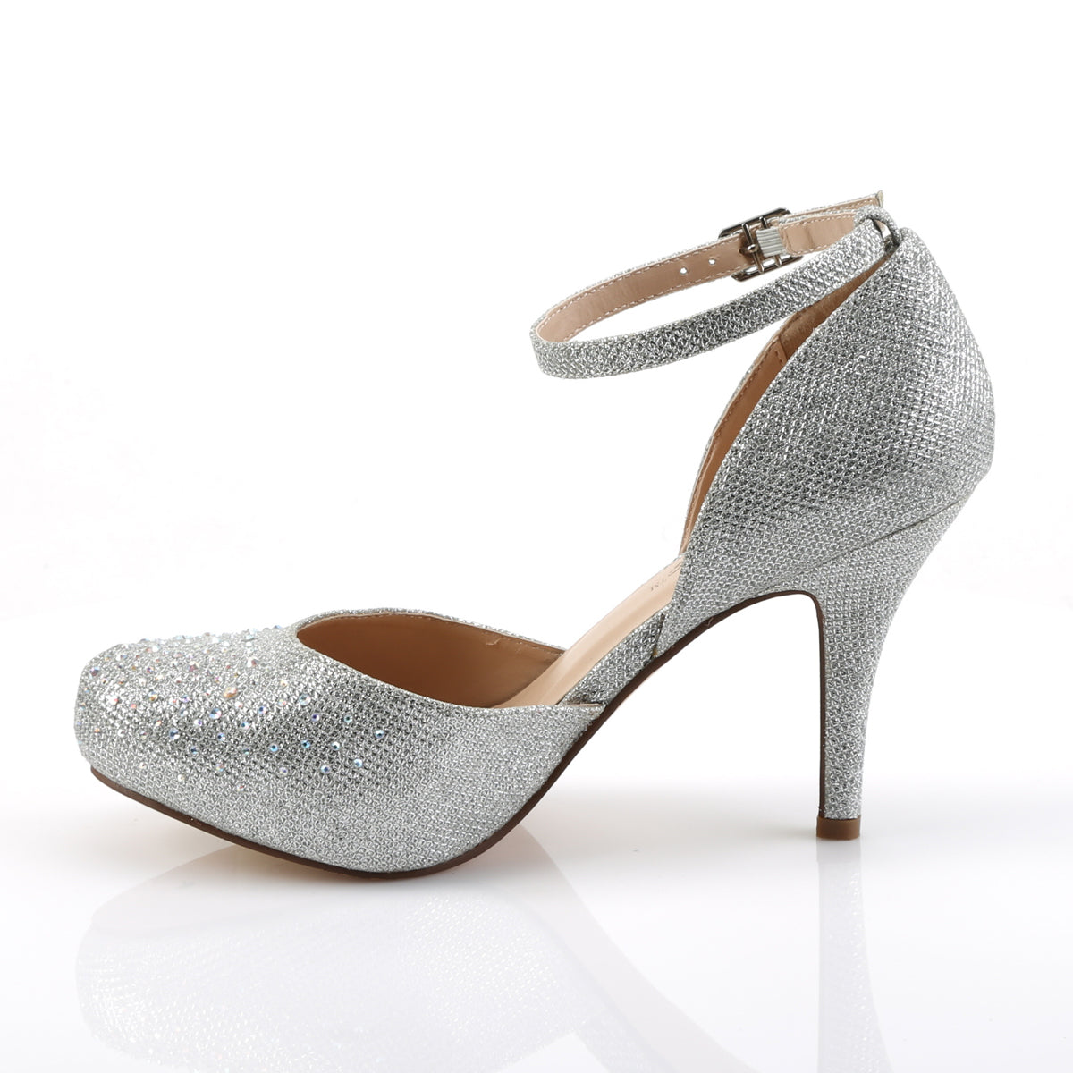 COVET-03 Fabulicious 3.5 Inch Heel Silver Glitter Sexy Shoes – Pole ...