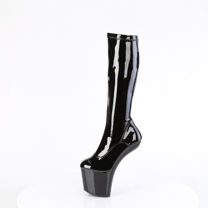 CRAZE-2000 Pleaser Sexy Knee High Boots Illusion Heels