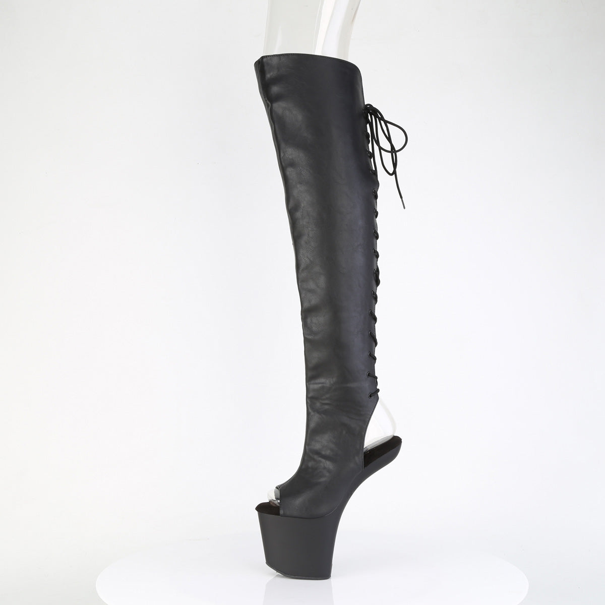 craze 3028 pleaser pole dancing shoes wht str pat wht