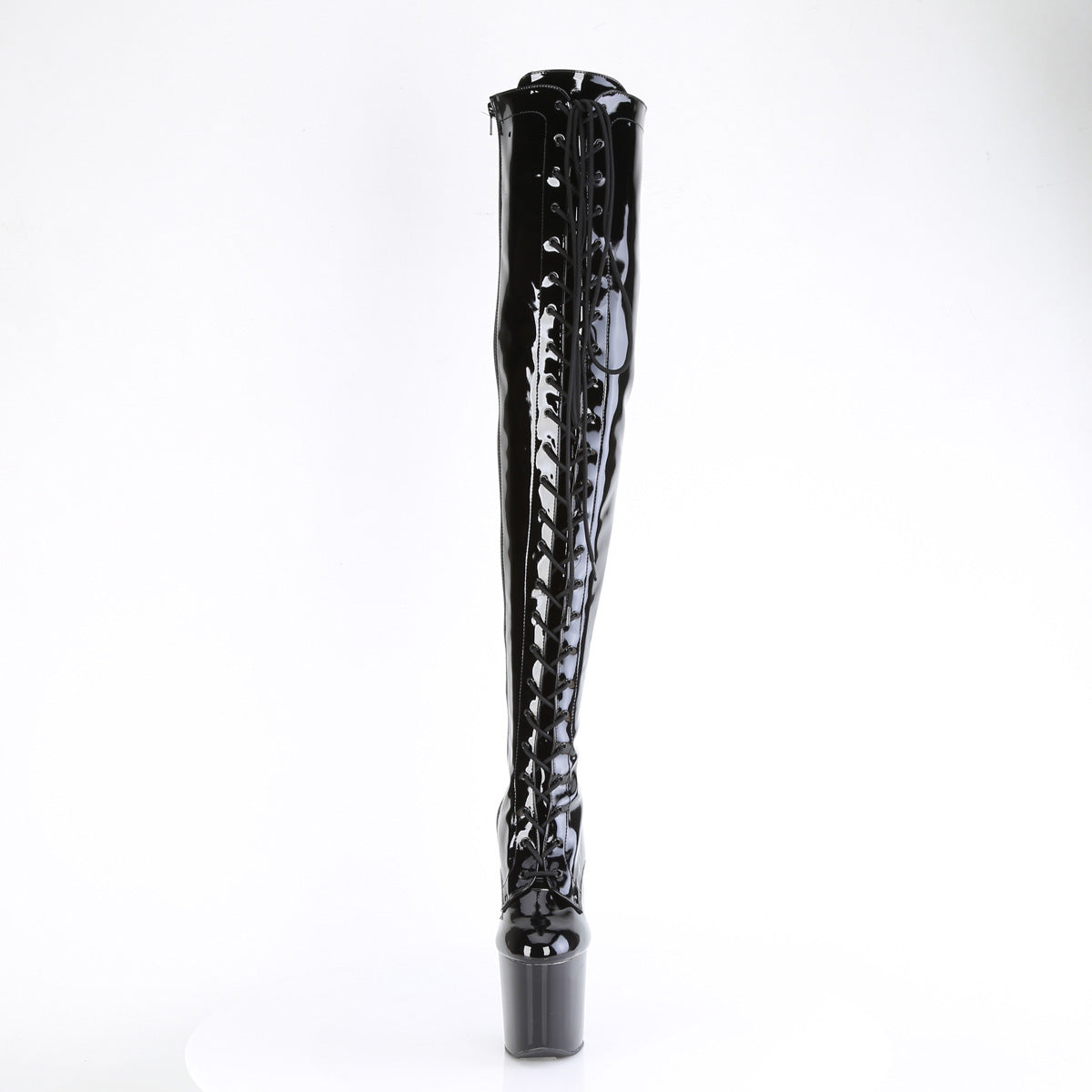 craze 3023 pleaser sexy footwear blk pat blk