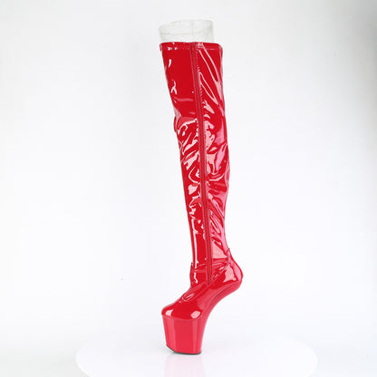 CRAZE-3050 Pleaser Red Thigh High Boots Sexy Footwear
