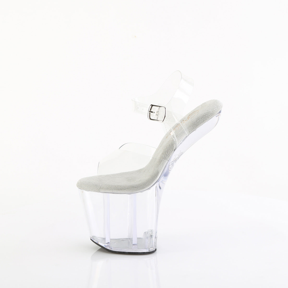 Clear PVC High Heel Glass Slipper Heels With Crystal Embellishments And  Open Toe 15CM Transparent Platform For Womens Outdoor Shoes From Confuoco,  $27.51 | DHgate.Com