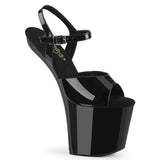 CRAZE-809 Pleaser 8" Heel Black Pat/Black Platforms (Exotic Dancing)