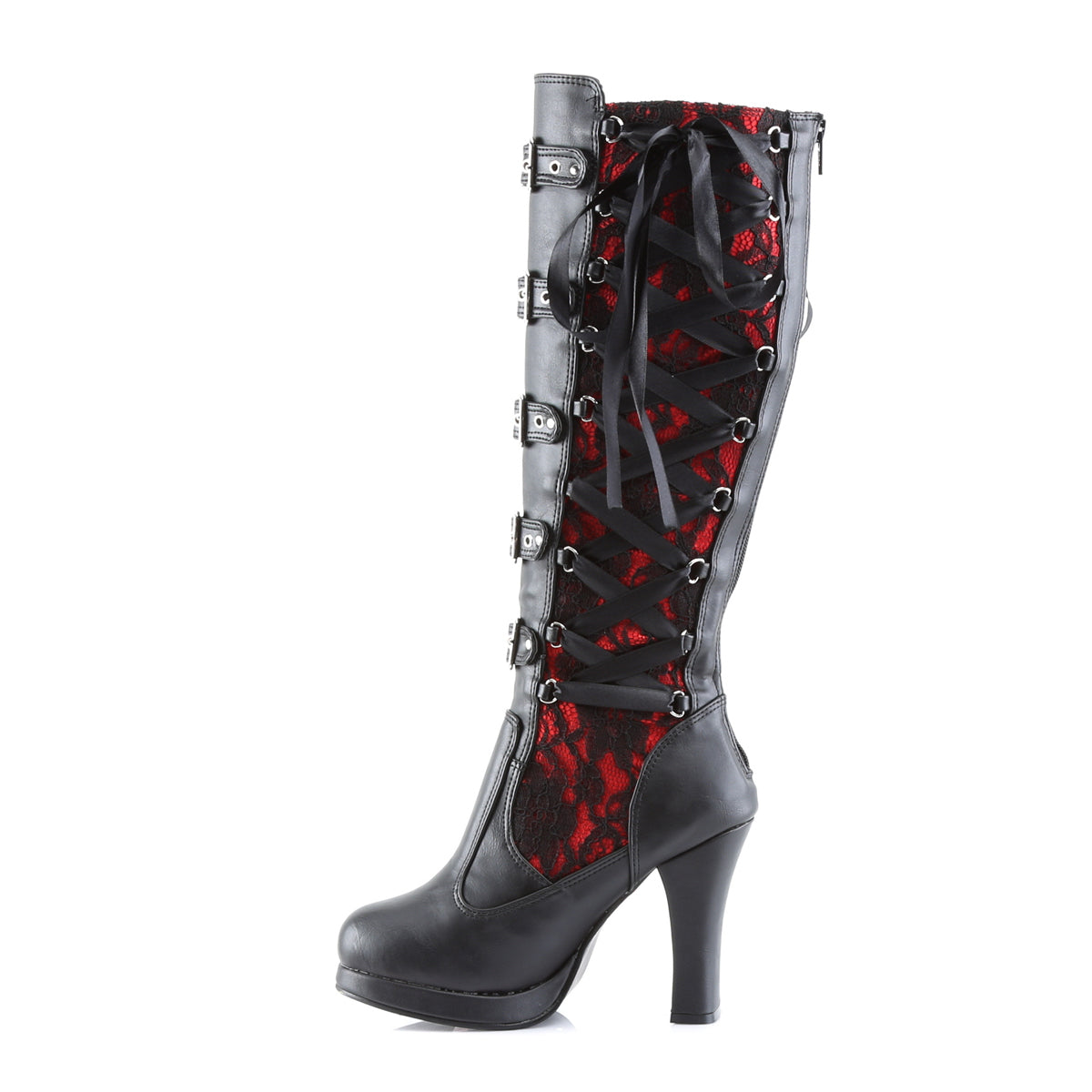 CRYPTO-106 Demoniacult Alternative Footwear Women's Knee High Boots