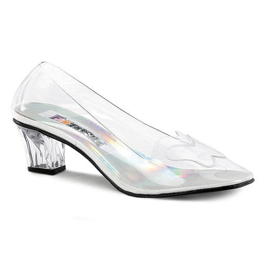CRYSTAL-103 2 Inch Heel Clear Women's Costume Shoes Funtasma Costume Shoes